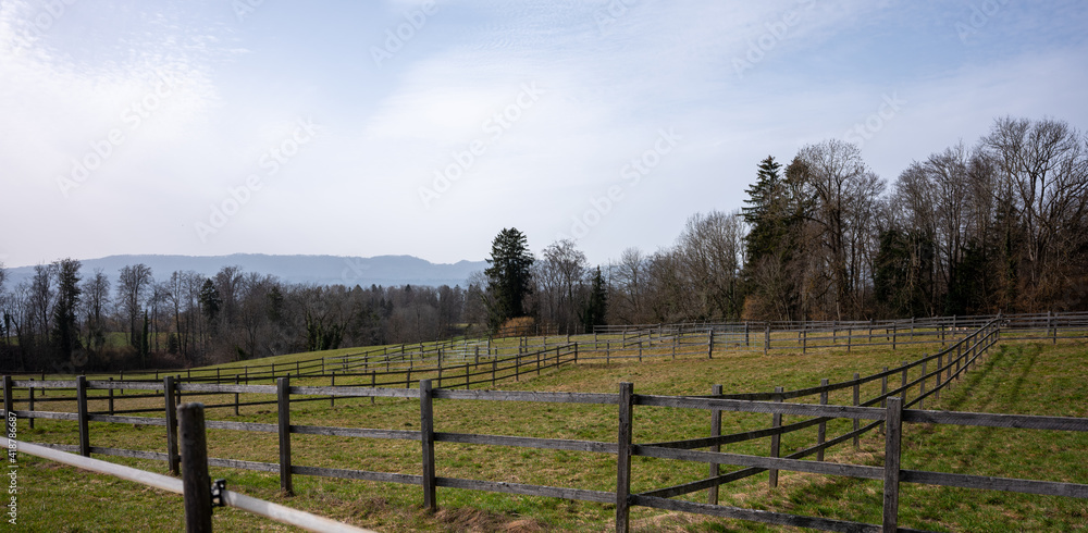 Zaun auf der Pferderanch