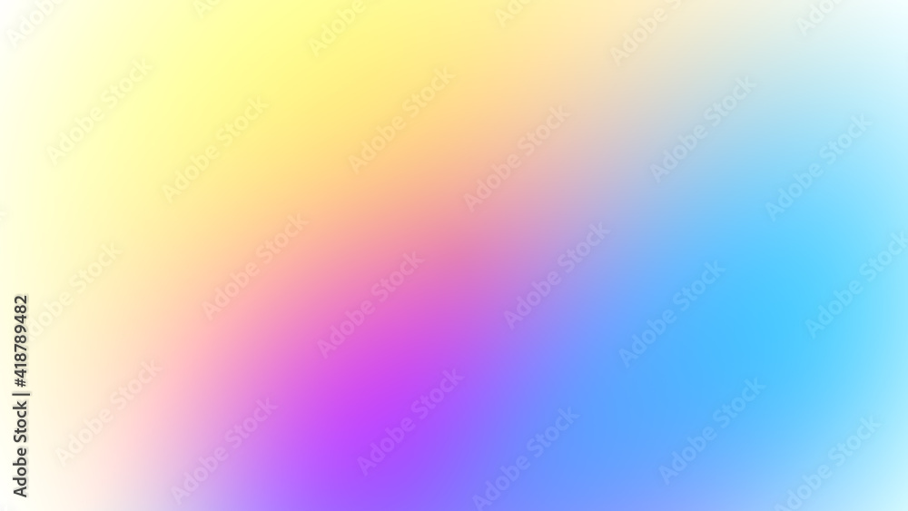 Abstract soft light gradient blur background in pastel colorful.