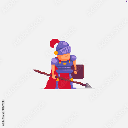 Pixel art spearman