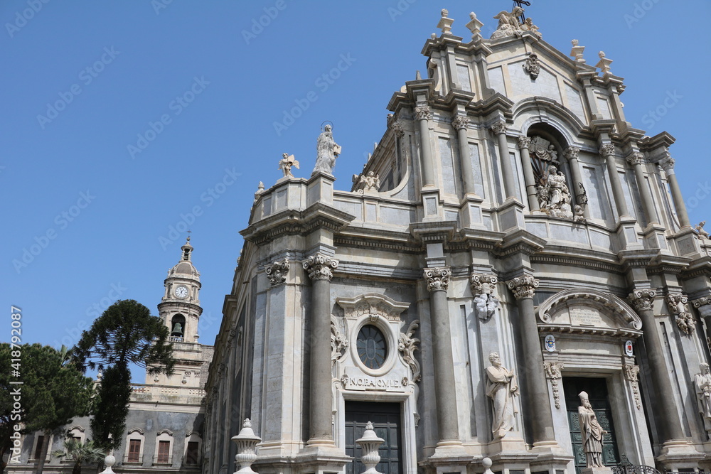 Fototapeta premium Cathedral Sant’Agata in Catania, Italy Sicily