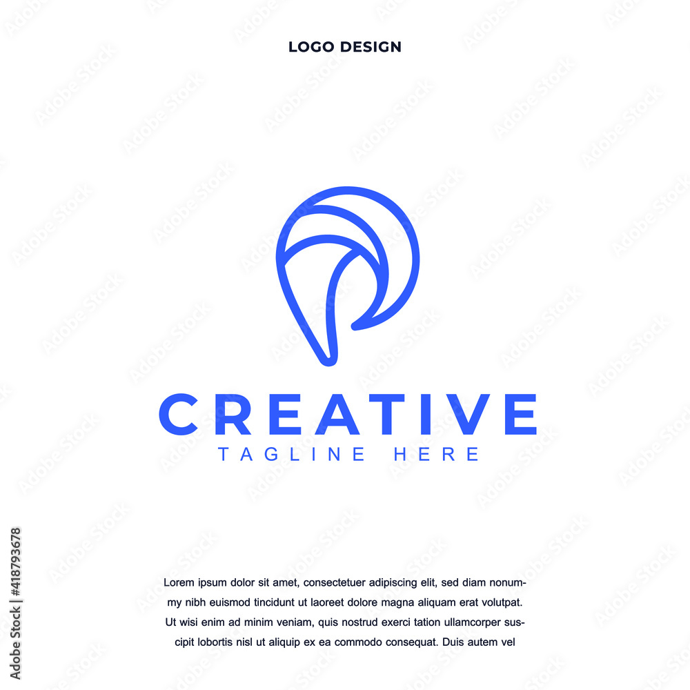 Creative Letter P icon logo design vector illustration. Alphabet letter P logo design color editable Creative Letter P icon logo design vector illustration. Alphabet letter P logo design color editable