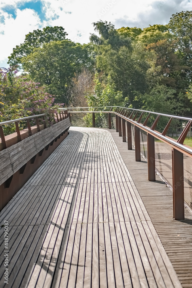 Obraz premium Friendship bridge over the River Wensum in the city of Norwich