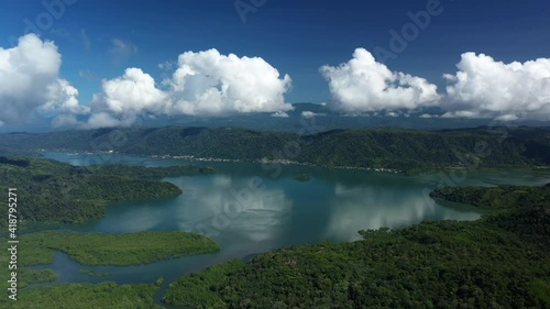 Golfito bay aerial view sunny day Costa Rica photo