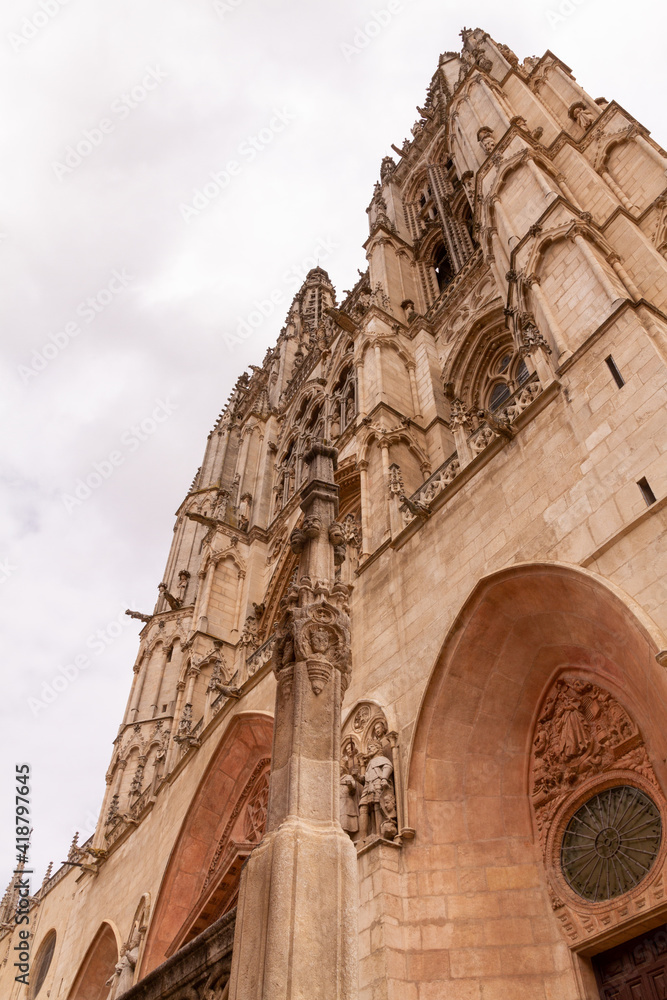 Fototapeta premium Burgos' Cathedral Main Facade
