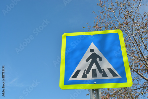 sign on a road