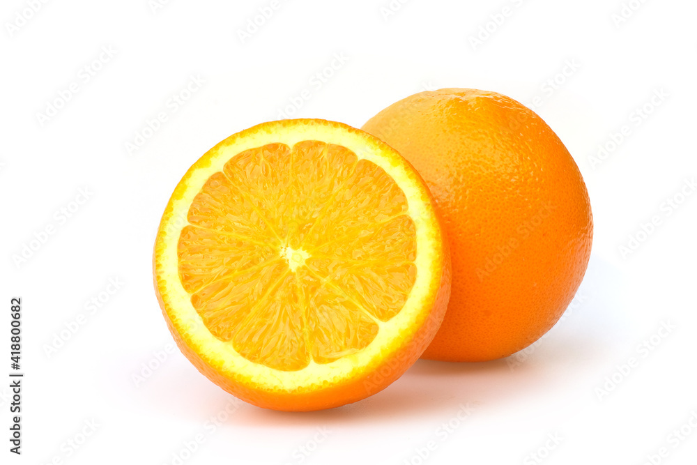 orange in high definition on white background orange in high definition on white background