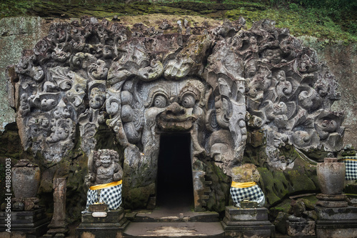 Goa Gajah Elephant Cave in Ubud, Bali, Indonesia. photo
