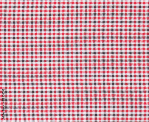 the red and white checkered background