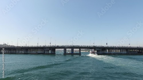 Wallpaper Mural Turkish flag. Istanbul video from the sea. Torontodigital.ca