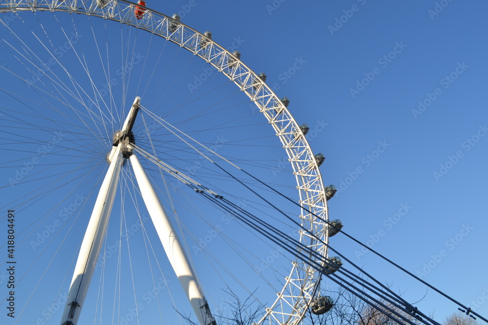 london eye underneath