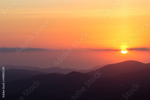 Sunrise from Sa Talaia mountain in Ibiza (Spain) © julen