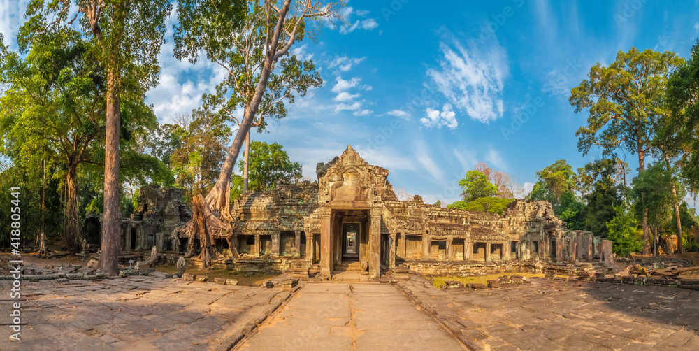 Entrance to Preah Khan temple, Angkor Wat, Cambodia