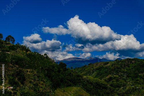 clouds over mountain