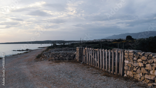 Novalja Kroatien Strand Steinstrand Landschaft Meer Adriatisches Meer