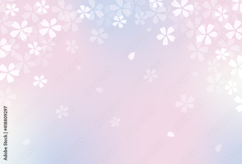 background with cherry blossoms and color gradation background with cherry blossoms and color gradation