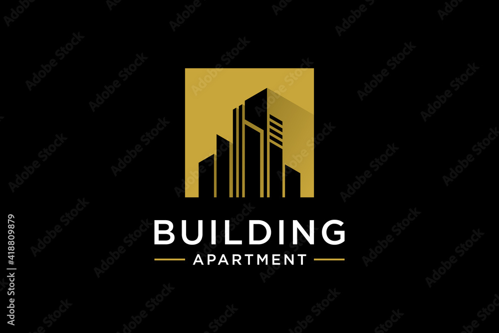 Luxury building logo design inspiration