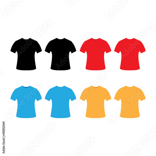 simple plain shirt icon vector logo