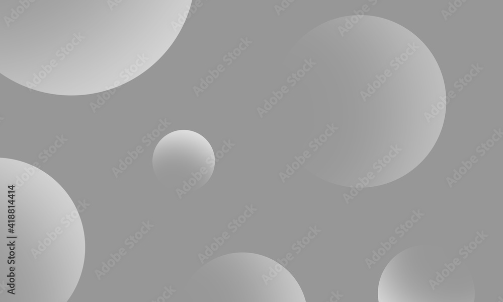 White circles gradient on gray abstract background. Modern graphic design element.