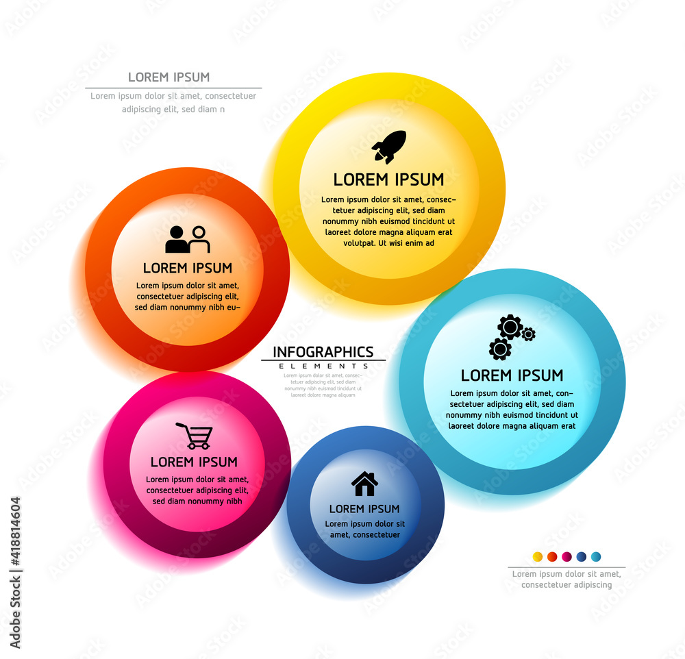 Vector illustration infographics design template, business information, presentation chart, with 5 options or steps. Vector illustration infographics design template, business information, presentation chart, with 5 options or steps.