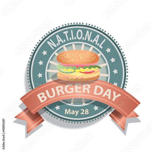 National Burger Day Sign and Badge