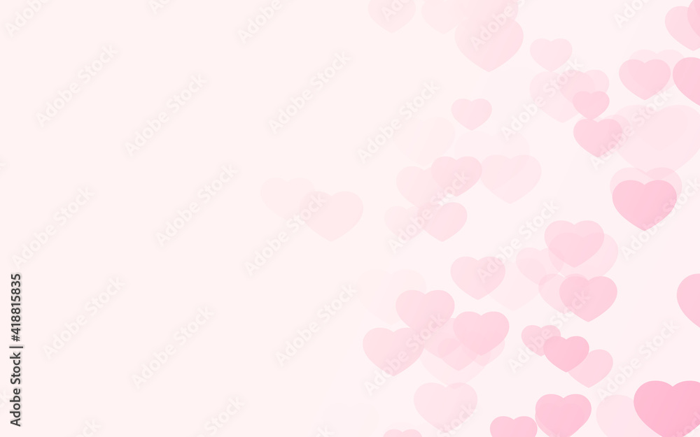 Valentine day pink hearts on pink rose background. Valentine day pink hearts on pink rose background.