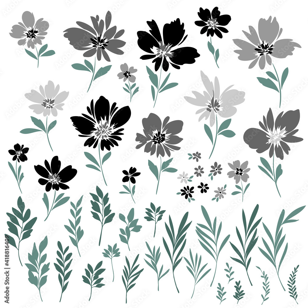 Abstract and impressive cute flower material,