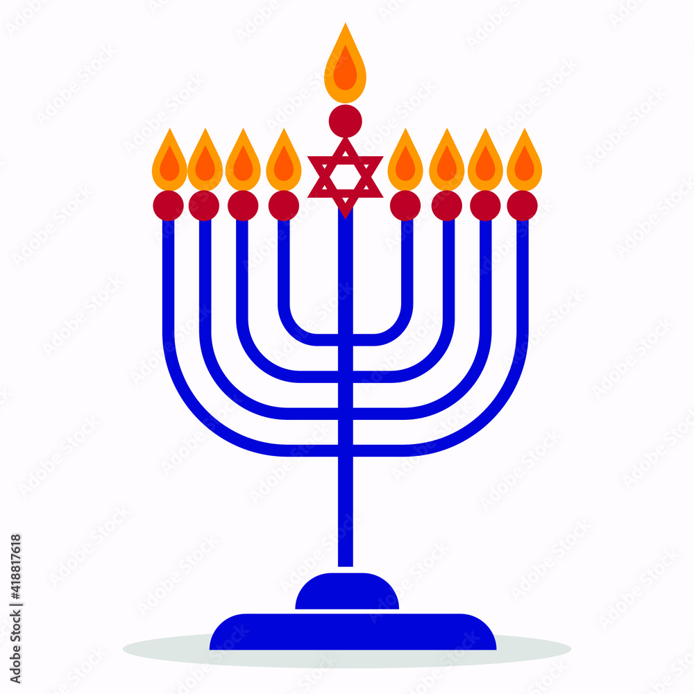 symbolic candlestick at a Jewish festival symbolic candlestick at a Jewish festival
