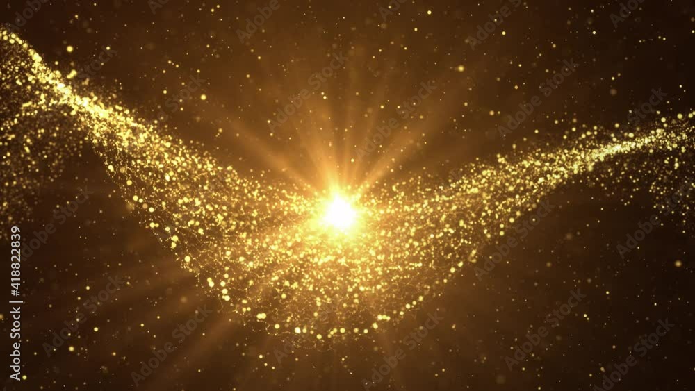 4K Abstract background with moving and flickering particles Loop ...