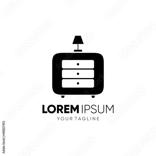Letter O Cabinet Logo Design Vector