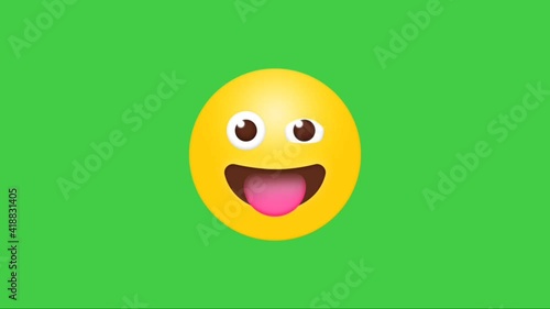 Animated videos of emoticons with mocking or derogatory expressions.  great for video editing materials photo