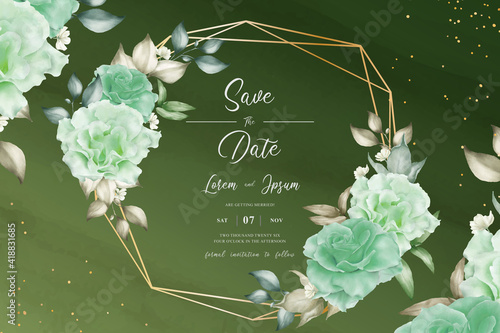 Greenery floral arrangement background