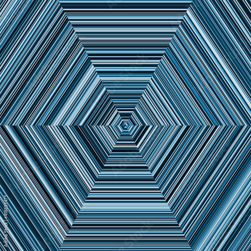 The Blue And Cyan Fabric Patterns, Abstract Colorful Hexagon Background