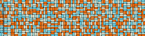 Abstract Geometric Pattern generative computational art illustration