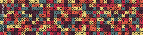 Abstract Geometric Pattern generative computational art illustration