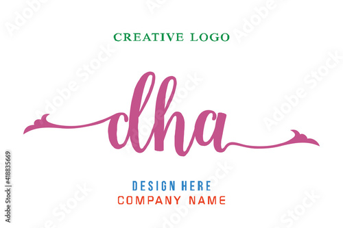 DHA lettering logo is simple, easy to understand and authoritative