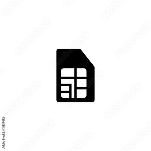 SIM card icon vector sign symbol