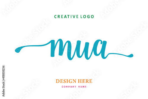 MUA lettering logo is simple, easy to understand and authoritative