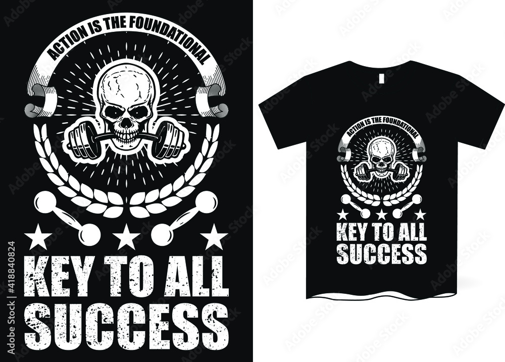 Gym or Workout T-Shirt Design Gym or Workout T-Shirt Design