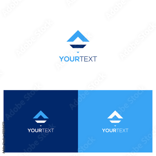 real estate logo flat house design vector icon template