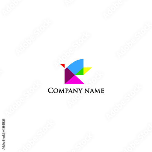 fly logo icon design vector template