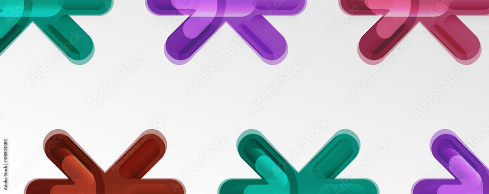 Abstract glossy crosses background for business or technology presentations, internet posters or web brochure covers Abstract glossy crosses background for business or technology presentations, internet posters or web brochure covers