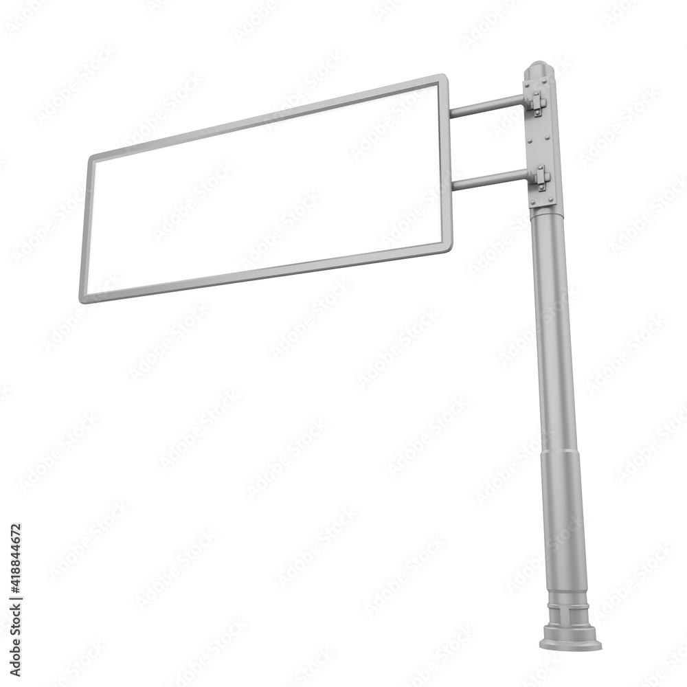Blank Street Billboard Isolated Blank Street Billboard Isolated