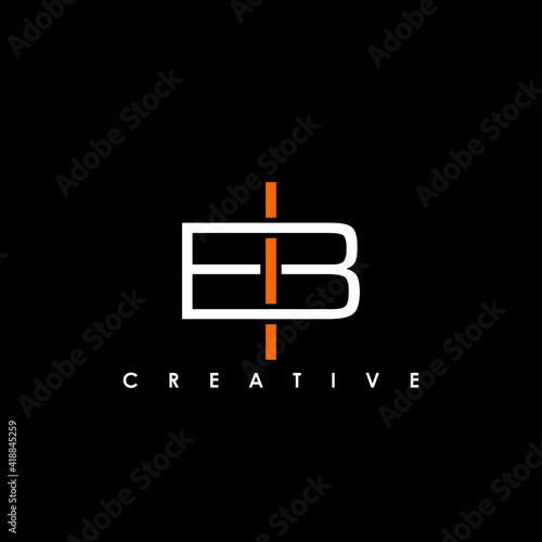 BI, IB Letter Initial Logo Design Template Vector Illustration