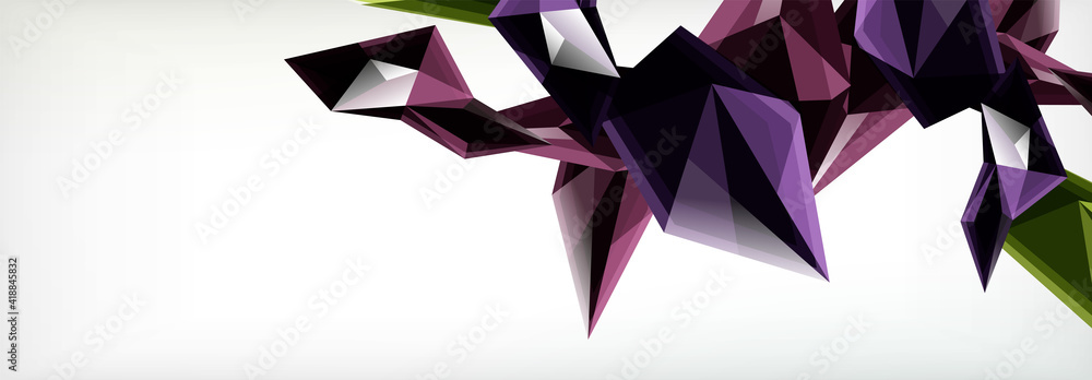 Vector 3d triangles and pyramids abstract background for business or technology presentations, internet posters or web brochure covers Vector 3d triangles and pyramids abstract background for business or technology presentations, internet posters or web brochure covers