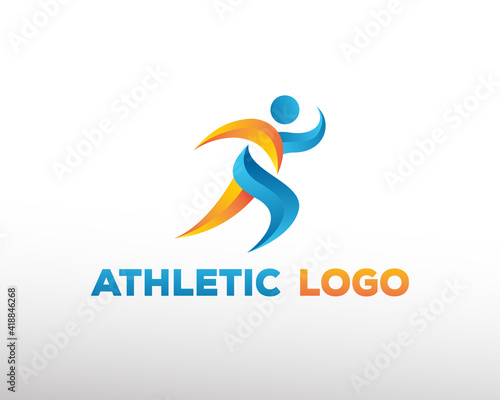 run logo run man logo sport logo athletic logo
