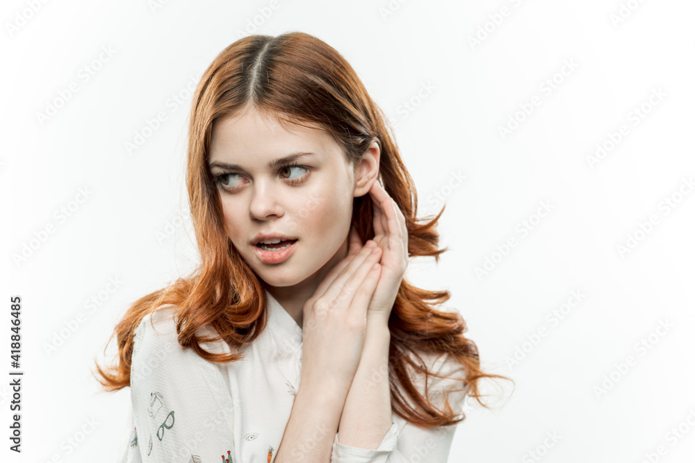 portrait of woman smile glamor cosmetics luxury portrait of woman smile glamor cosmetics luxury
