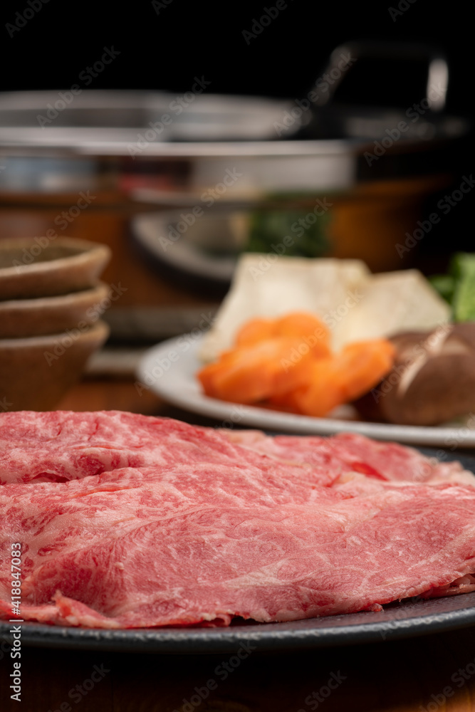 牛肉のしゃぶしゃぶ鍋 牛肉のしゃぶしゃぶ鍋