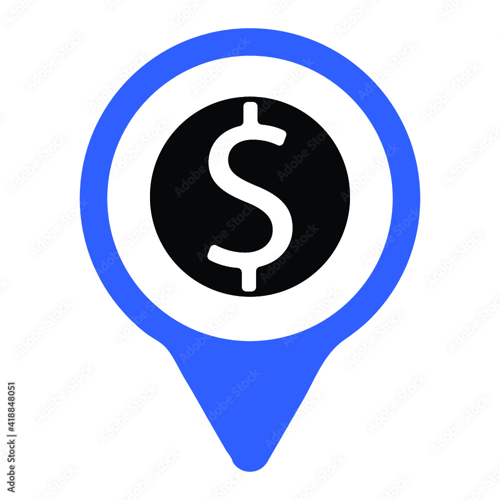 ATM location icon design vector ATM location icon design vector
