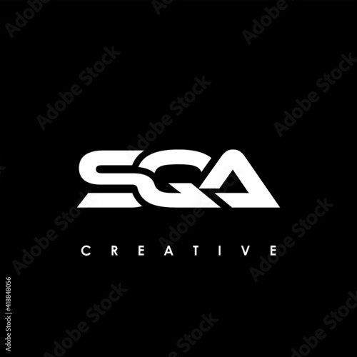 SQA Letter Initial Logo Design Template Vector Illustration photo