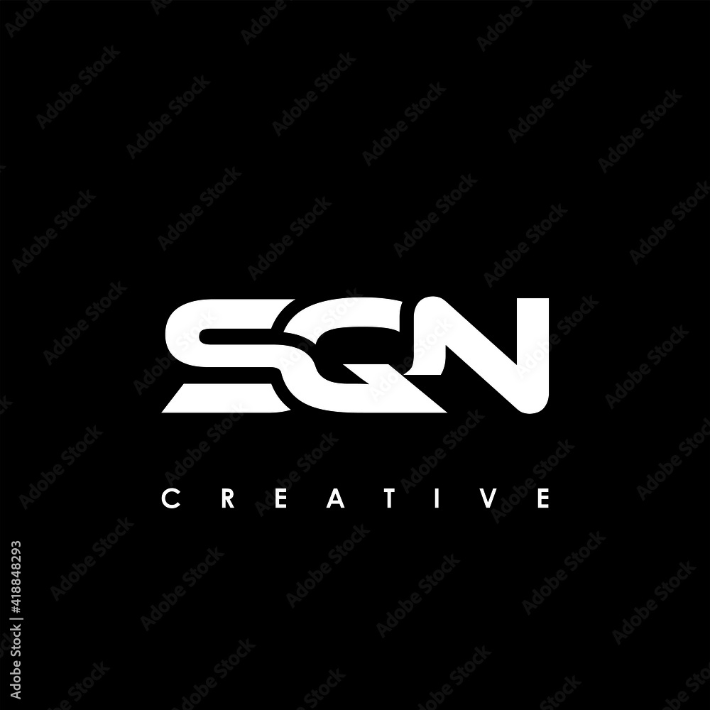 SQN Letter Initial Logo Design Template Vector Illustration SQN Letter Initial Logo Design Template Vector Illustration